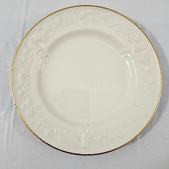 International Tableworks WHITE CHRISTMAS 8” Salad Luncheon Plates - Set of 4 - Picture 16 of 16